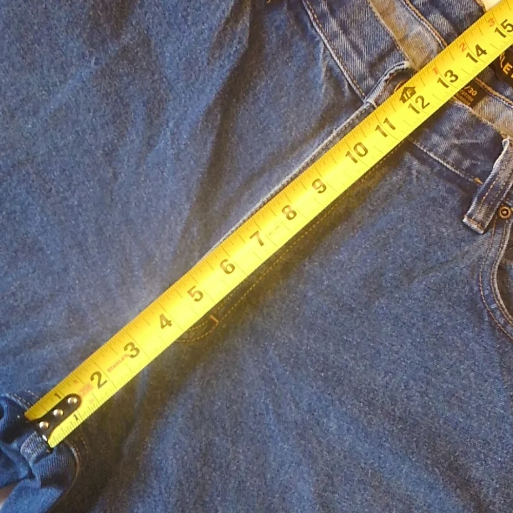 Stanley Straight Leg Denim Blue Jeans 38/30 EUC
